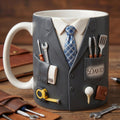 Personalized Dad Mug with Name, Custom Dad Coffee Mug, Father's Day Gift for Dad, Handy Dad Tool Mug, Gift for Him Cup